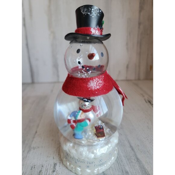 Hallmark AS IS Frosty‎ fun! Snowglobe xmas figure decor - Picture 2 of 7